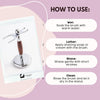 Rose Wood Shaving Set - Traditional Wet Shave Kit with Premium Brush and Stand