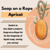 Eco Bath Apricot Soap on a Rope - 220g - Eco Bath London