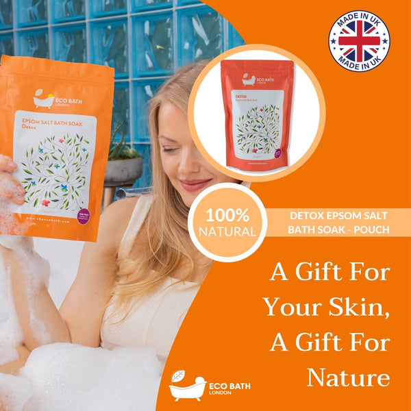 Eco Bath Detox Epsom Salt Bath Soak - Pouch | 500g & 1000g - Eco Bath London