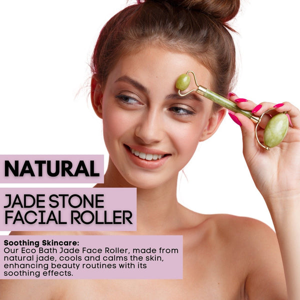 Eco Bath Jade Face Roller Smooth End - Eco Bath London