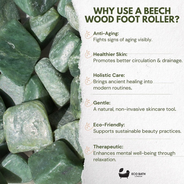 Eco Bath Jade Face Roller Smooth End - Eco Bath London