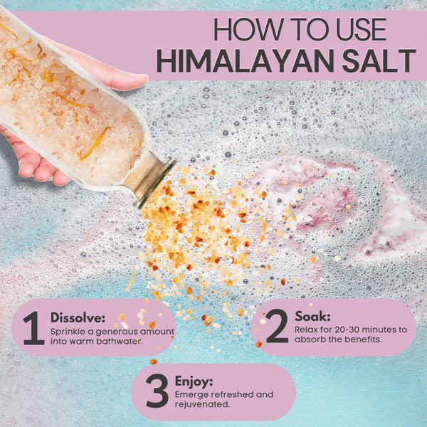 Eco Bath London Lemongrass Himalayan Bath Salt 10.5 oz (300 g) - Premium Himalayan Salt Infused with Lemongrass & Calendula for Uplifting and Refreshing