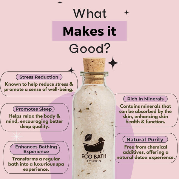 Eco Bath London Stress Relief Dead Sea Salt (300g) - Eco Bath London