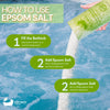 Eco Bath London Uplifting and Refreshing Epsom Salt Bath Soak -Tube- Magnesium Bath Salt Infused with Frankincense and Mandarin Essential Oils, Epsom Bath Salts for Refreshing 2.2 lb (1 kg)