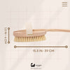 Eco Bath Natural Bristle Body Brush Detachable with Soft Bristles - Eco Bath London