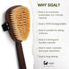 Eco Bath Natural Sisal Walnut Wood Body Brush - Eco Bath London
