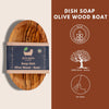 Eco Bath London Olive Wood Boat Shape Soap Dish