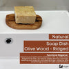 Eco Bath London Olive Wood Ridged Soap Dish