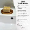 Eco Bath London Olive Wood Ridged Soap Dish