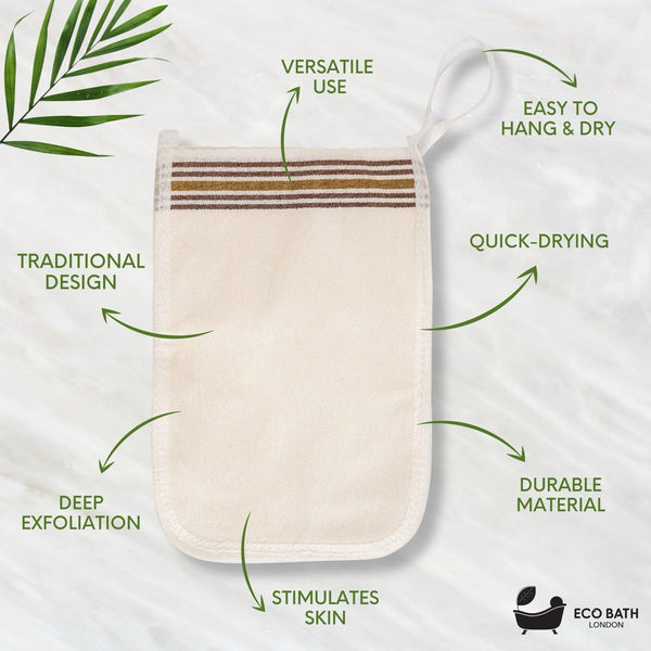 Eco Bath Turkish Bath Mitt (Fine Texture) - Eco Bath London