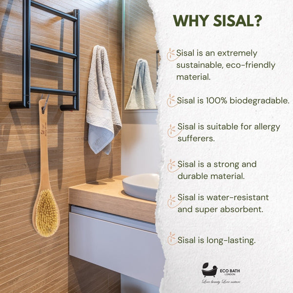 Natural Body Brush for Dry Brushing and Showers - Eco Bath London