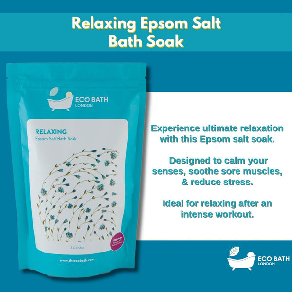 Relaxing Epsom Salt Bath Soak - Pouch - Eco Bath London