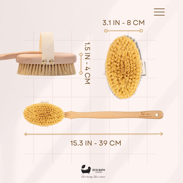 Natural Body Brush - Dry Brushing & Shower Exfoliation - view 13