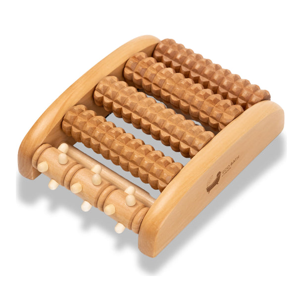 Natural Wooden Foot Roller - detail