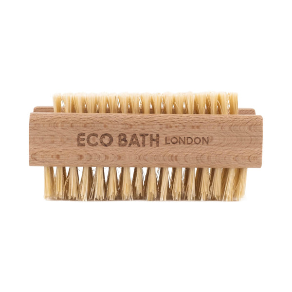 Natural Sisal Nail Brush - Premium Wood Handle - detail