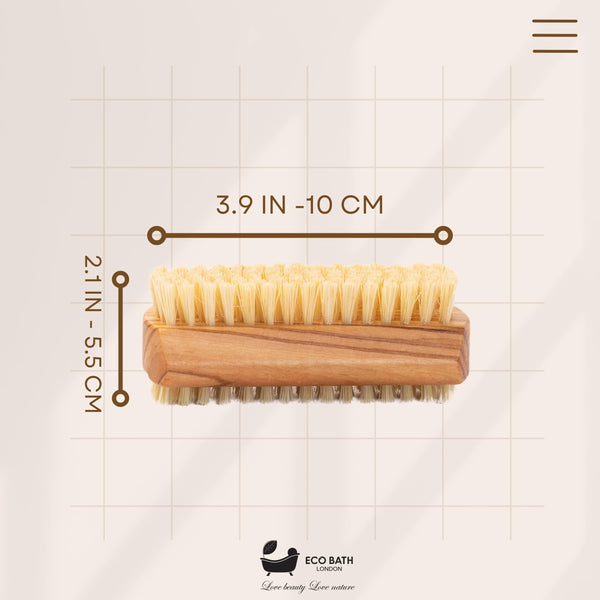 Natural Sisal Nail Brush - Premium Wood Handle - view 13