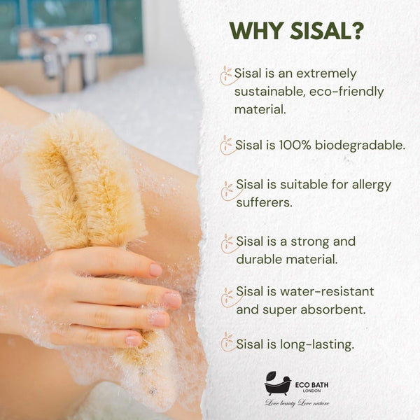 Natural Sisal Japanese Spa Brush - Exfoliating Body Brush - view 16