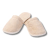Natural Toweling Slippers - front view