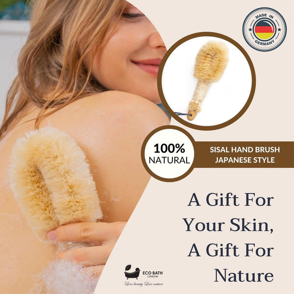 Natural Sisal Japanese Spa Brush - Exfoliating Body Brush - view 12