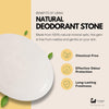 Eco Bath London Natural Deodorant Stone 160g - Natural and Eco-Friendly Deodorant Rock, Chemical and Propellant-Free Crystal Stone