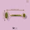 Jade Face Roller - Natural Stone Facial Massager - size comparison