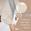 Organic Cotton Muslin Face Cloth - in use