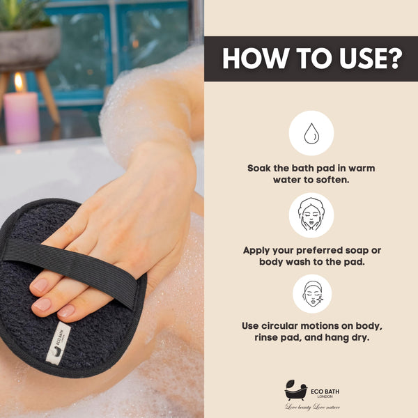 Natural Bath Pad - packaging
