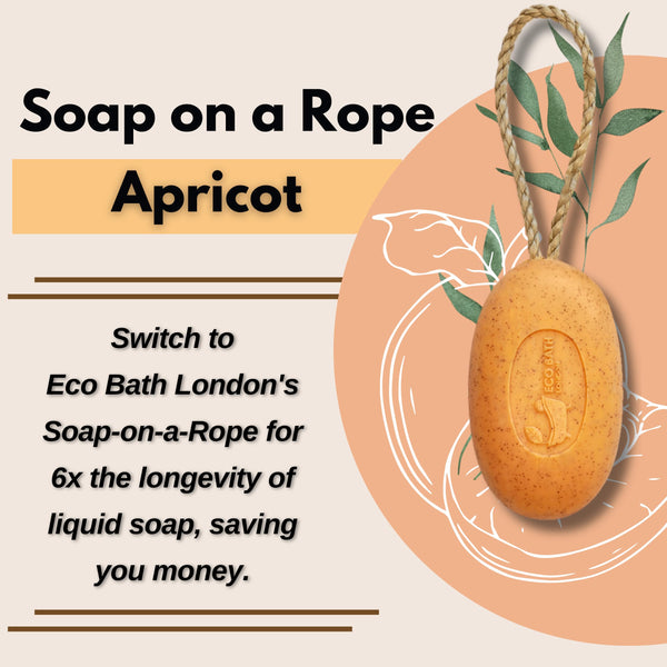 Soap on a Rope 7.76 oz (220 g) - Handmade Natural Bar Soap - back view