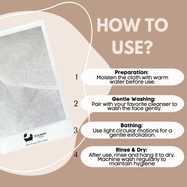 Organic Cotton Muslin Face Cloth - lifestyle