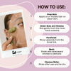 Jade Face Roller - Natural Stone Facial Massager - detail