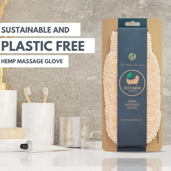 Natural Hemp Linen & Cotton Massage Strap and Glove - view 11