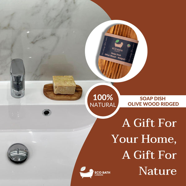 Natural Wood Soap Dish - Handcrafted Bathroom Accessory - packaging