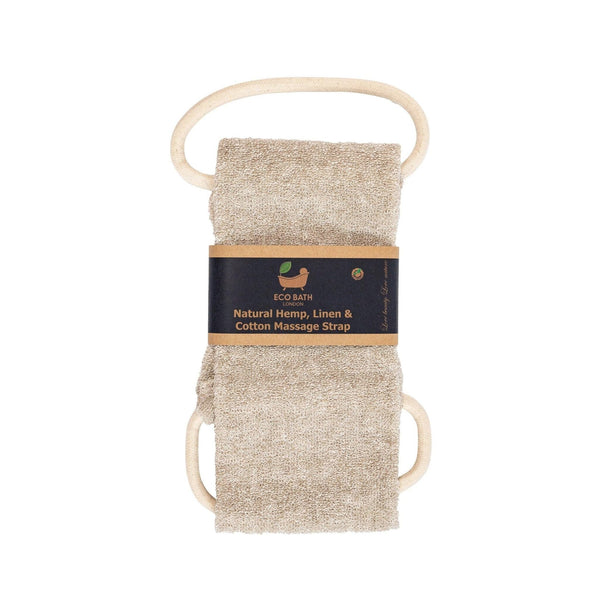 Natural Hemp Linen & Cotton Massage Strap and Glove - detail