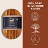 Natural Wood Soap Dish - Handcrafted Bathroom Accessory - detail