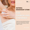 Eco Bath London Natural Deodorant Stone 160g - Natural and Eco-Friendly Deodorant Rock, Chemical and Propellant-Free Crystal Stone