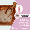 Dead Sea Salt Bath Soak 10.6 oz (300g) - Mineral-Rich Therapeutic Soak - size comparison