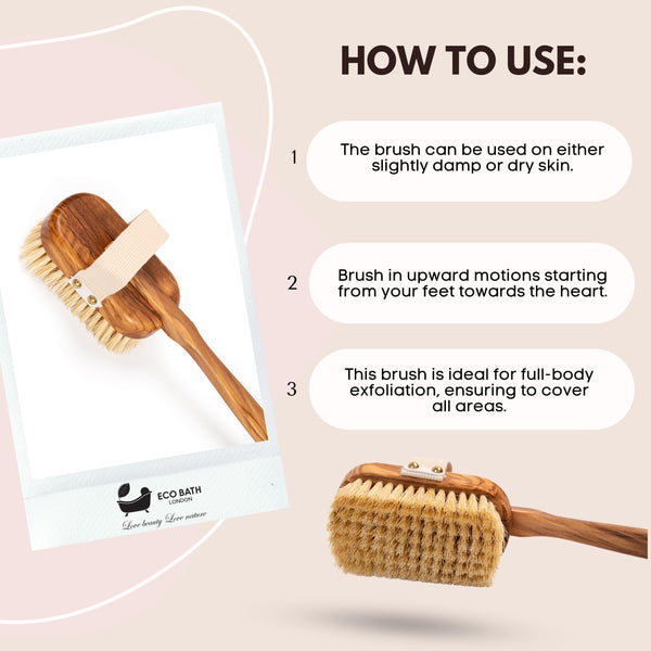 Natural Body Brush - Dry Brushing & Shower Exfoliation - view 22