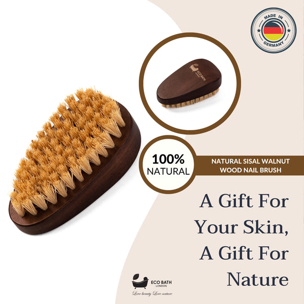 Natural Sisal Nail Brush - Premium Wood Handle - view 21