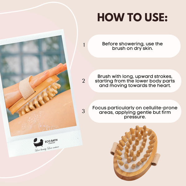 Cellulite Hand Brush - in use