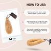 Natural Sisal Japanese Spa Brush - Exfoliating Body Brush - in use