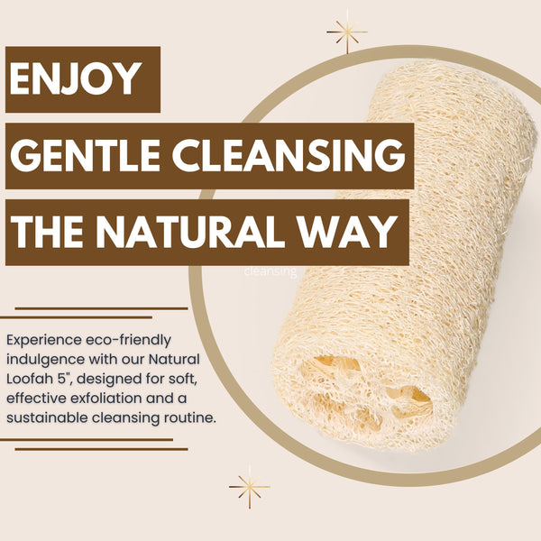 Home Grown Natural Loofah - Exfoliating Body Sponge - in use