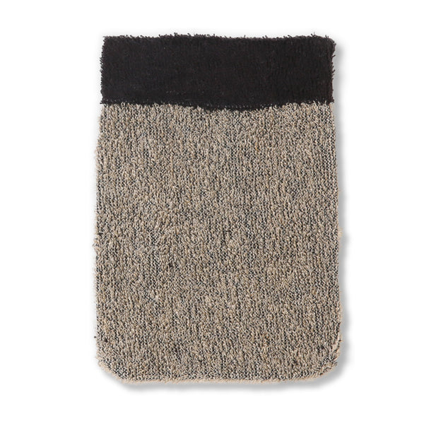 Natural Bath Mitt - back view