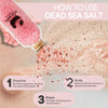 Dead Sea Salt Bath Soak 10.6 oz (300g) - Mineral-Rich Therapeutic Soak - texture