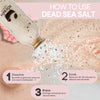 Dead Sea Salt Bath Soak 10.6 oz (300g) - Mineral-Rich Therapeutic Soak - packaging