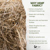 Natural Hemp Linen & Cotton Massage Strap and Glove - texture
