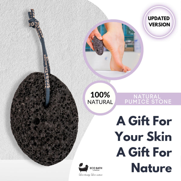 Natural Pumice Volcanic Stone with Rope - back view