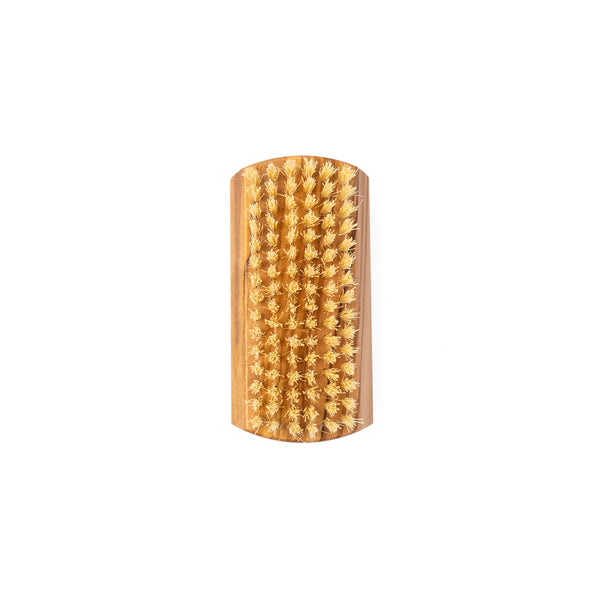 Natural Sisal Nail Brush - Premium Wood Handle - size comparison
