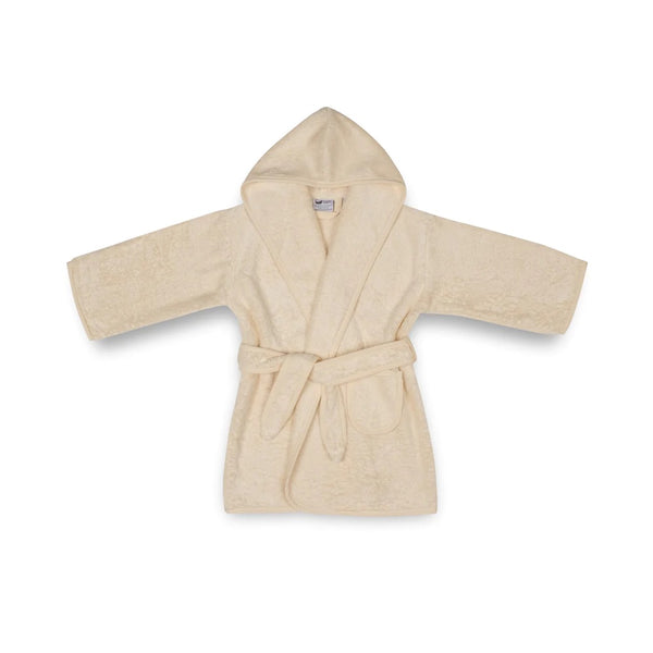Organic Cotton Kids Robe - Hooded Bathrobe - front view