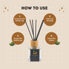 Natural Reed Diffuser 100ml - Long-Lasting Room Fragrance - side view