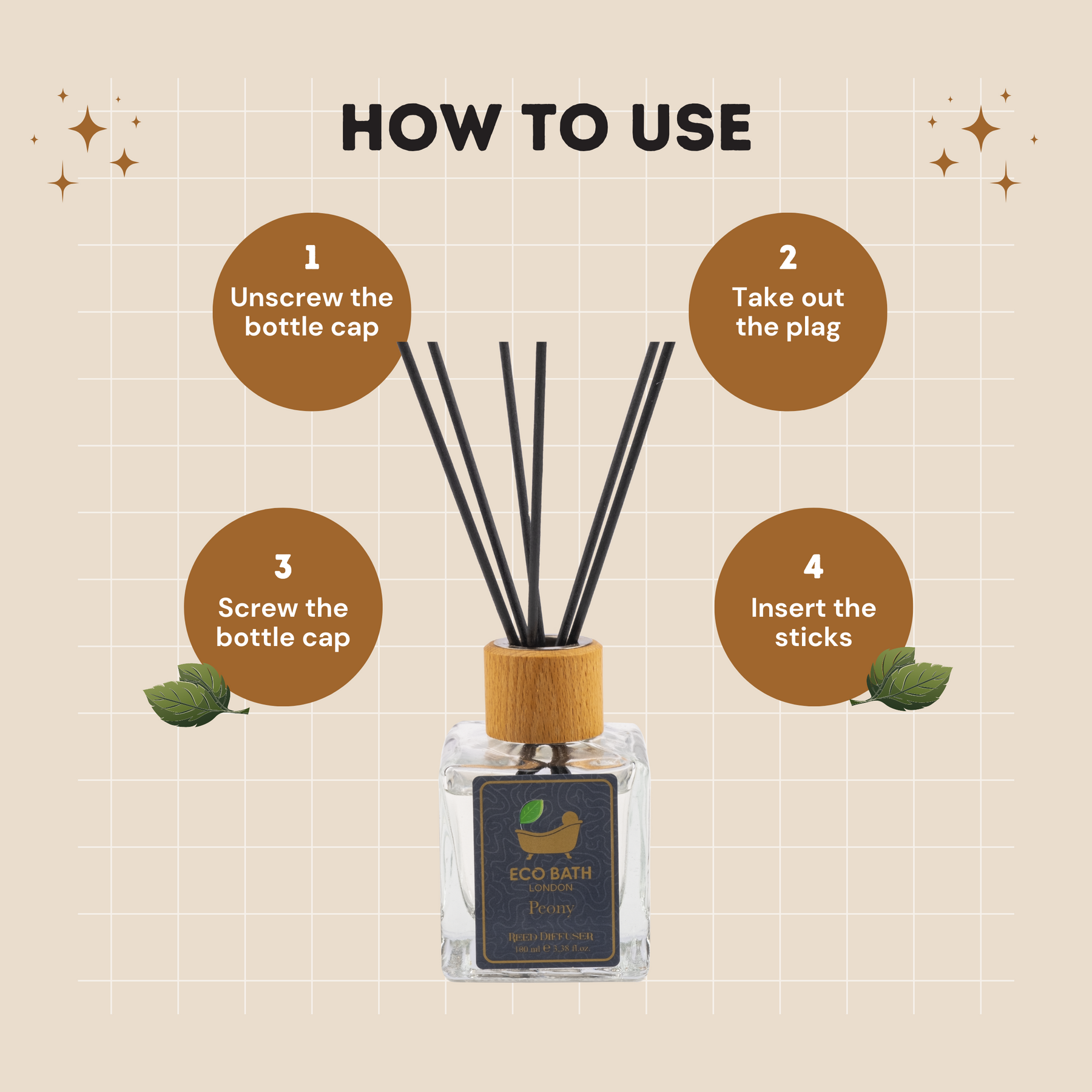 Natural Reed Diffuser 100ml | 5 Scents | Eco Bath London